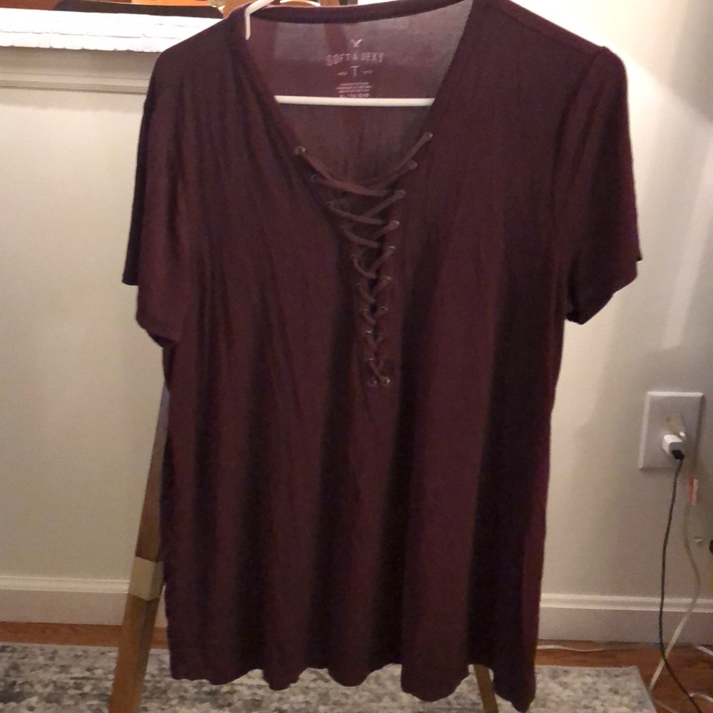 lace up shirt